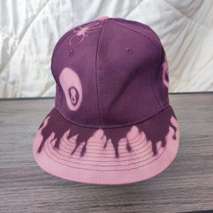 Burgundy bleached design cap / hat youth boy's flex-fit